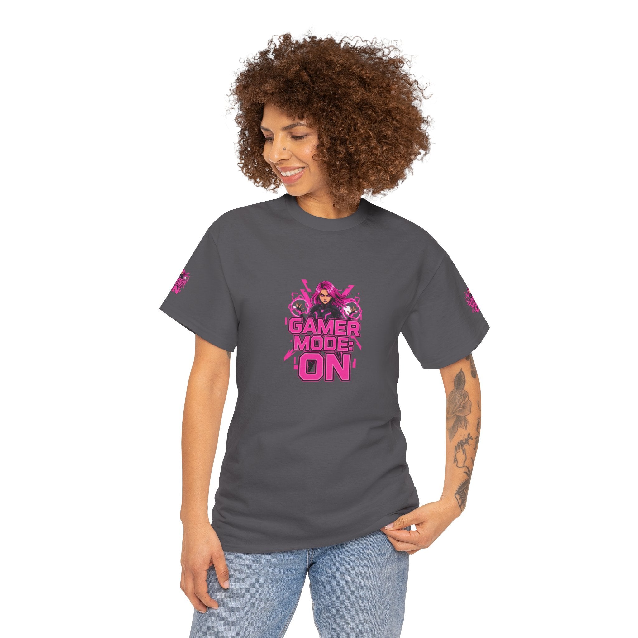 Gamer Mode: ON — Fierce Gamer Girl T-Shirt