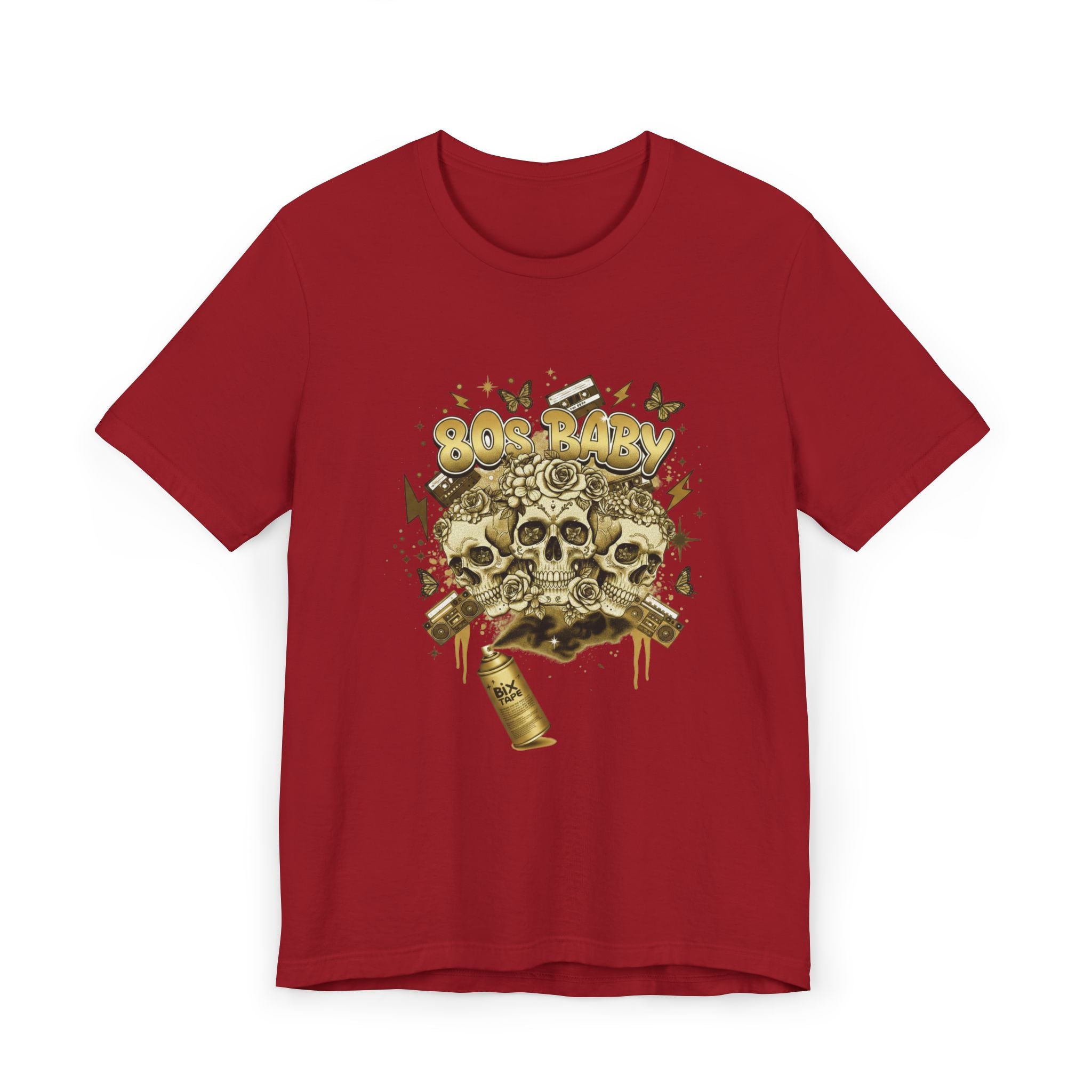 80s Baby Graphic Tee — Black & Gold