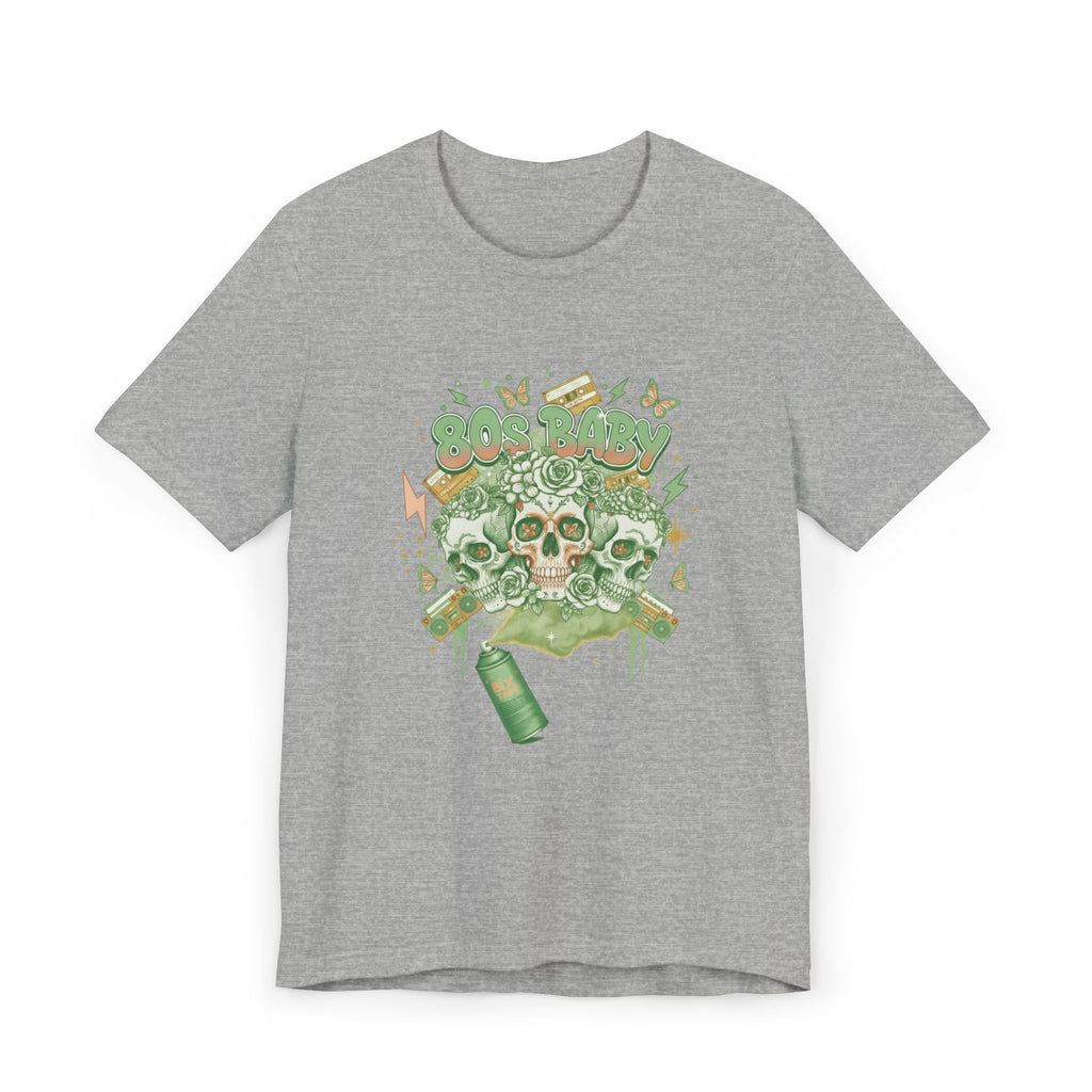 80s Baby Graphic Tee — Forest Green & Gold