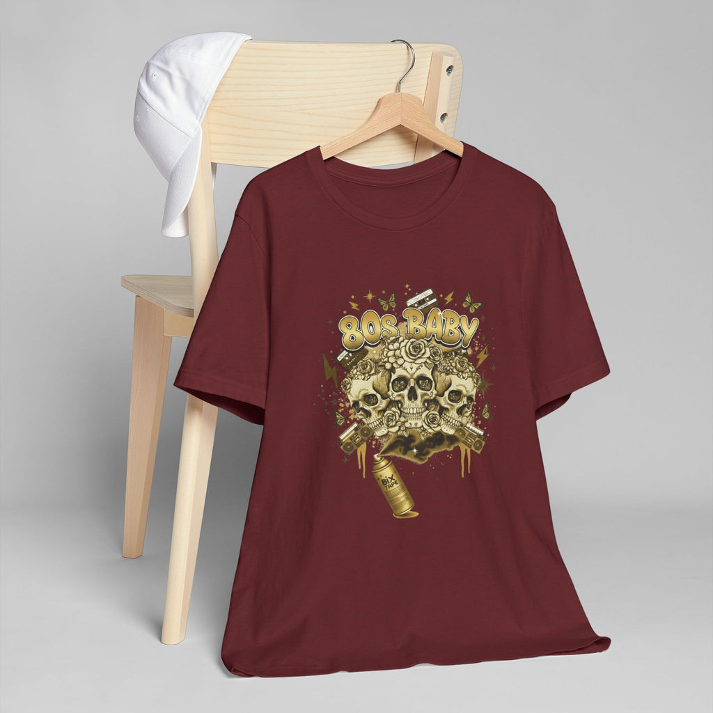 80s Baby Graphic Tee — Black & Gold