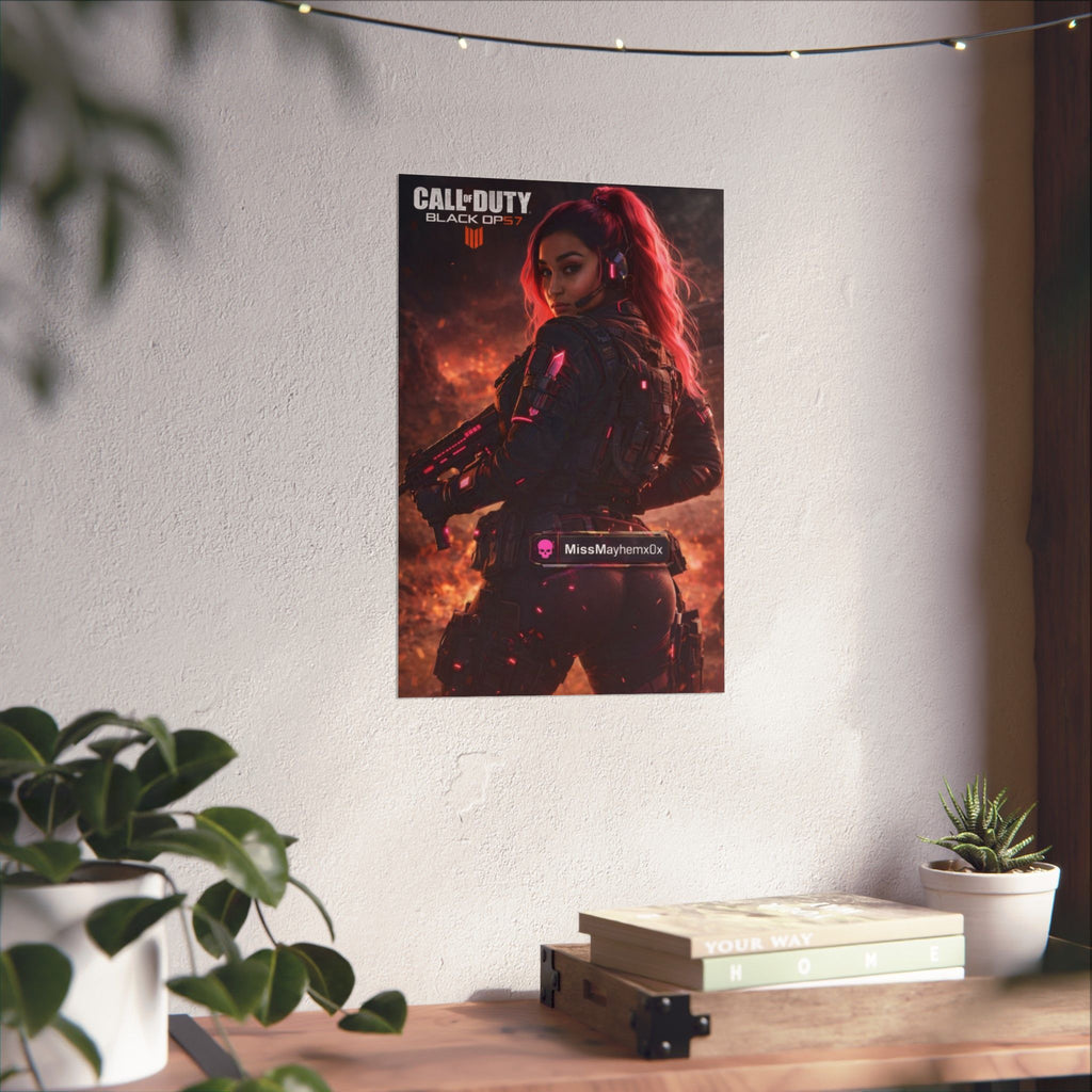 Female Operator Matte Poster
