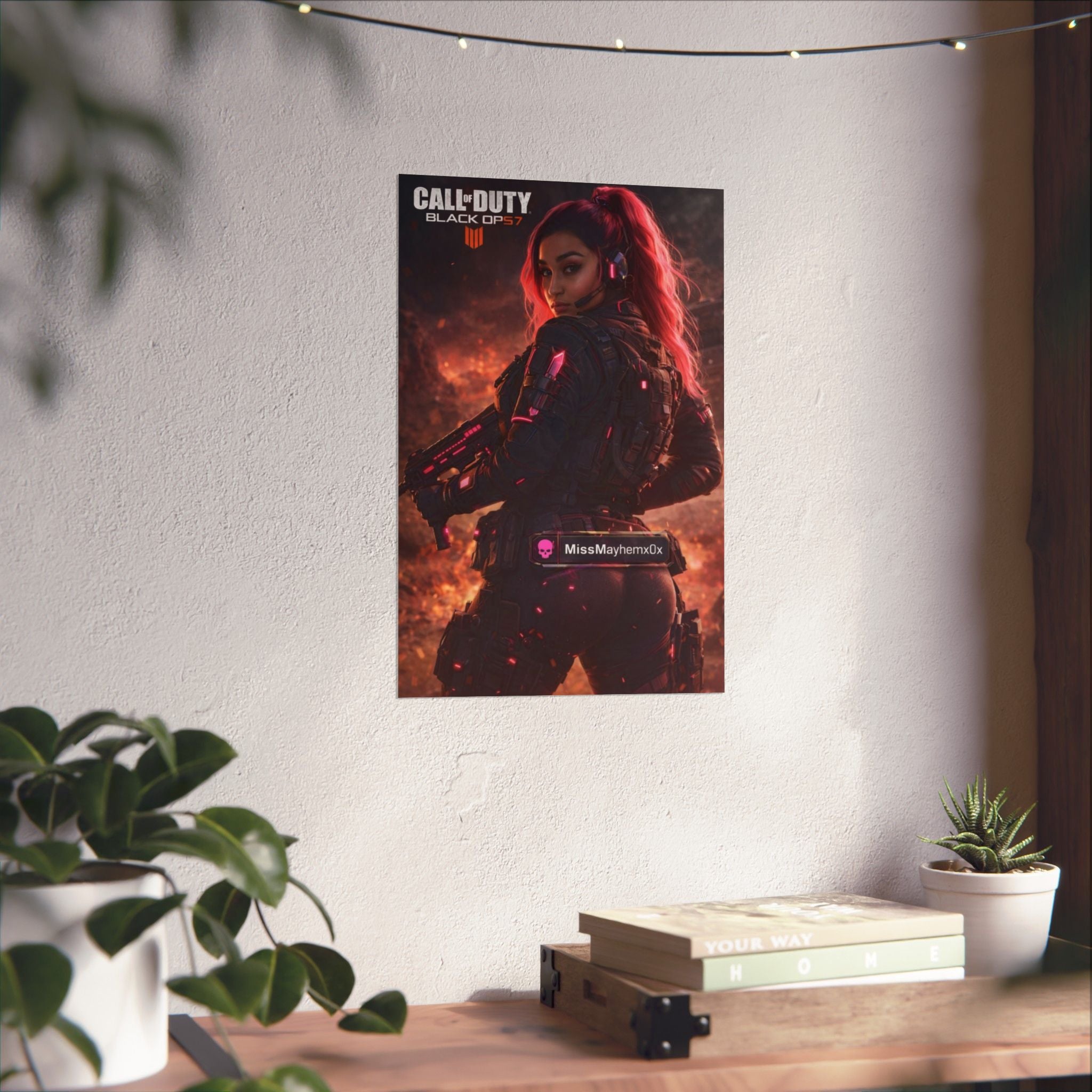 Female Operator Matte Poster