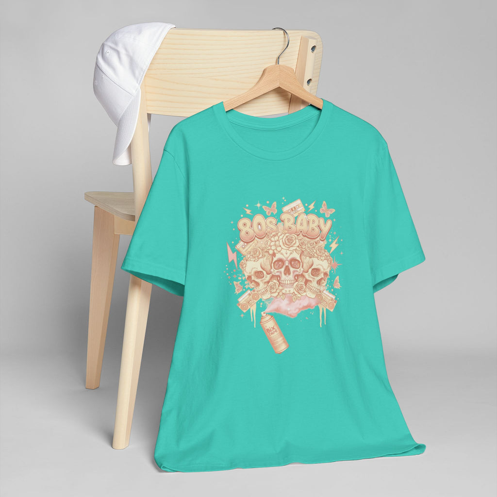 80s Baby Graphic Tee — Peach & Cream