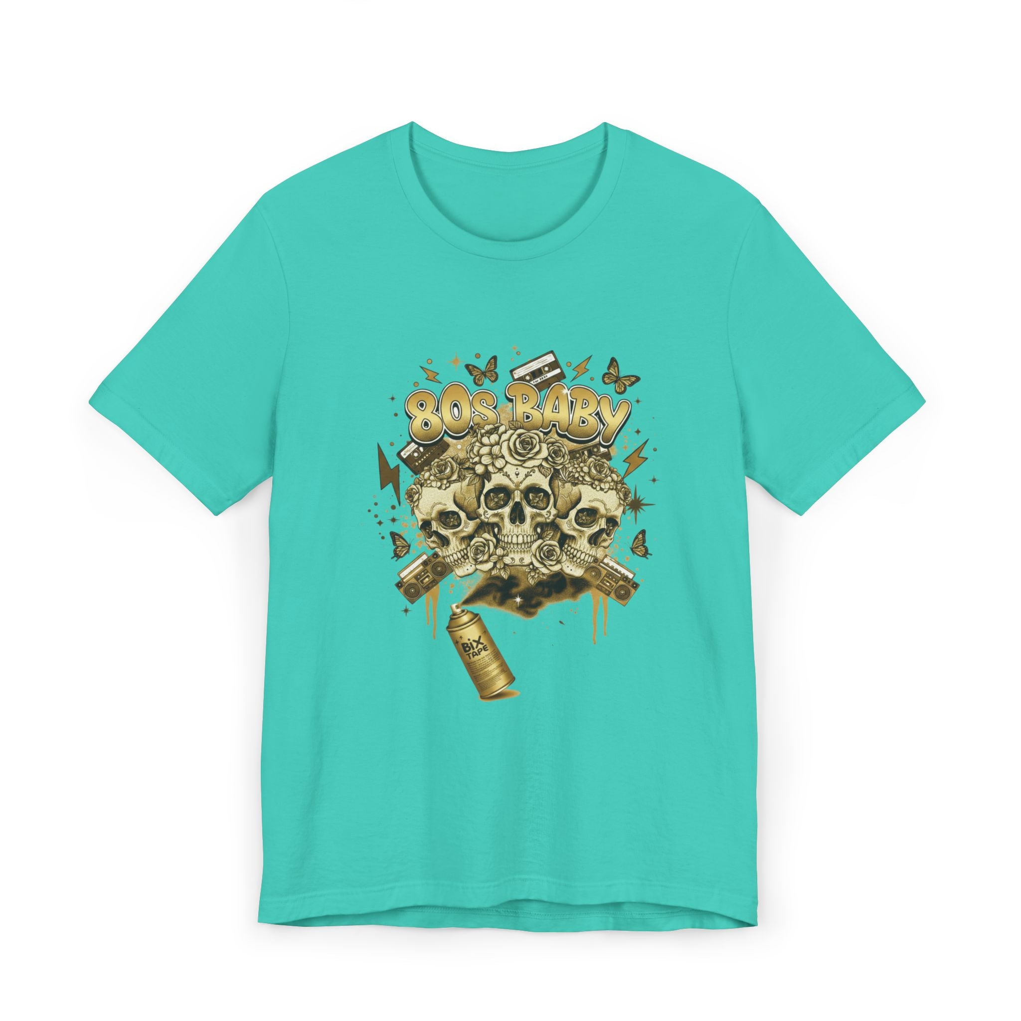 80s Baby Graphic Tee — Black & Gold