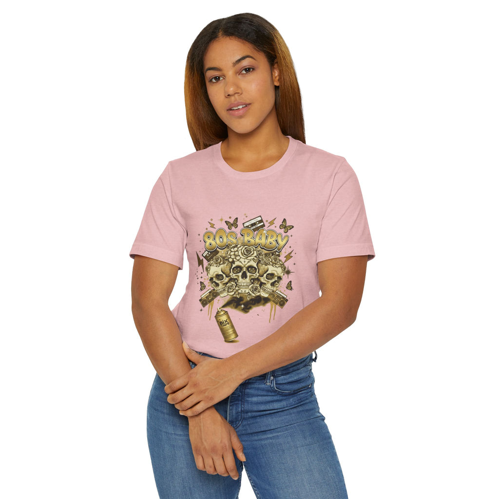 80s Baby Graphic Tee — Black & Gold