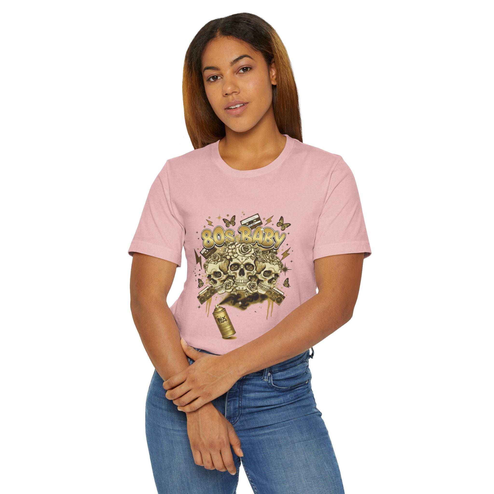 80s Baby Graphic Tee — Black & Gold