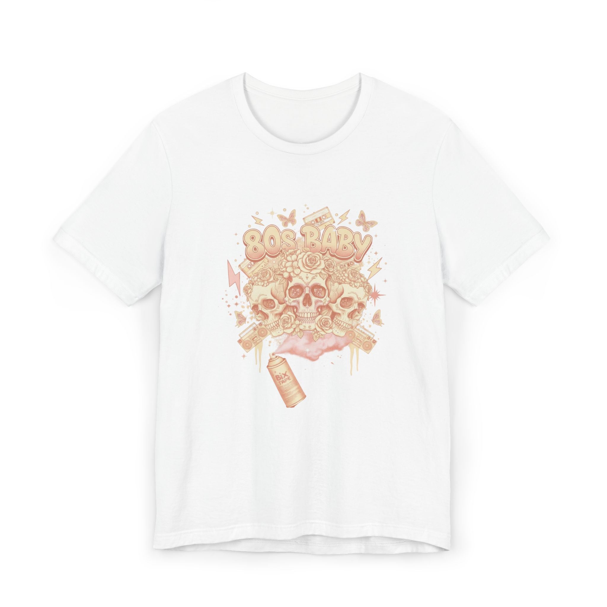80s Baby Graphic Tee — Peach & Cream