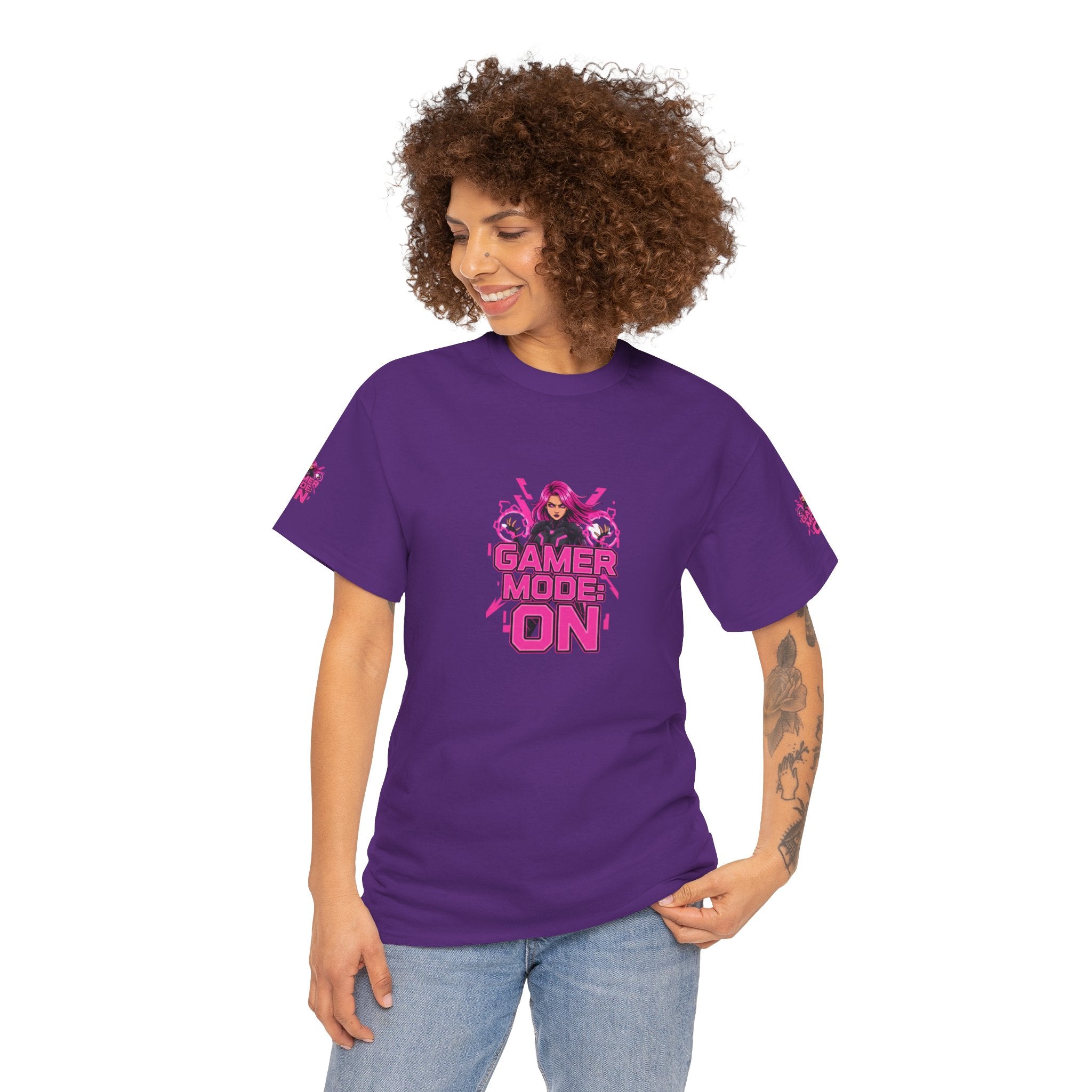 Gamer Mode: ON — Fierce Gamer Girl T-Shirt