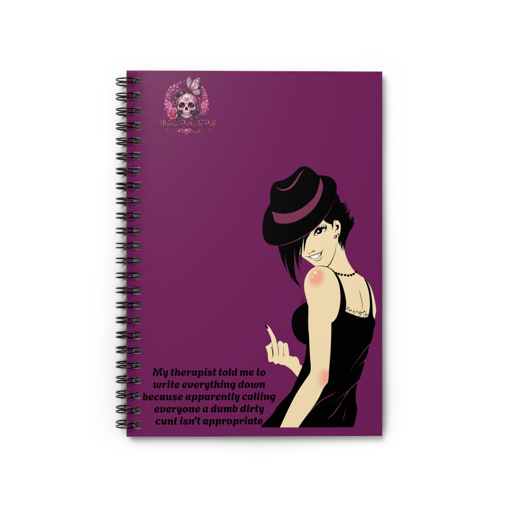 Sassy Gothic Spiral Notebook