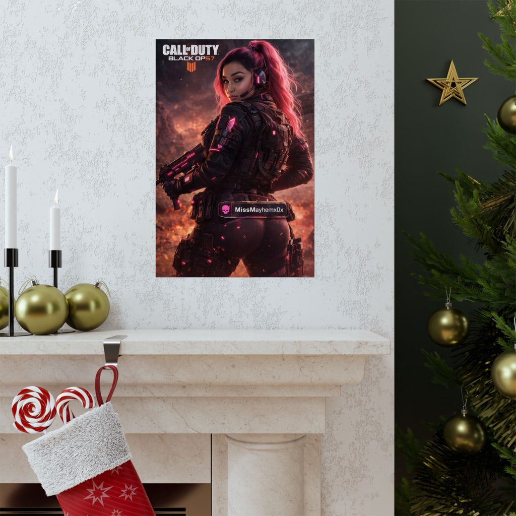 Female Operator Matte Poster