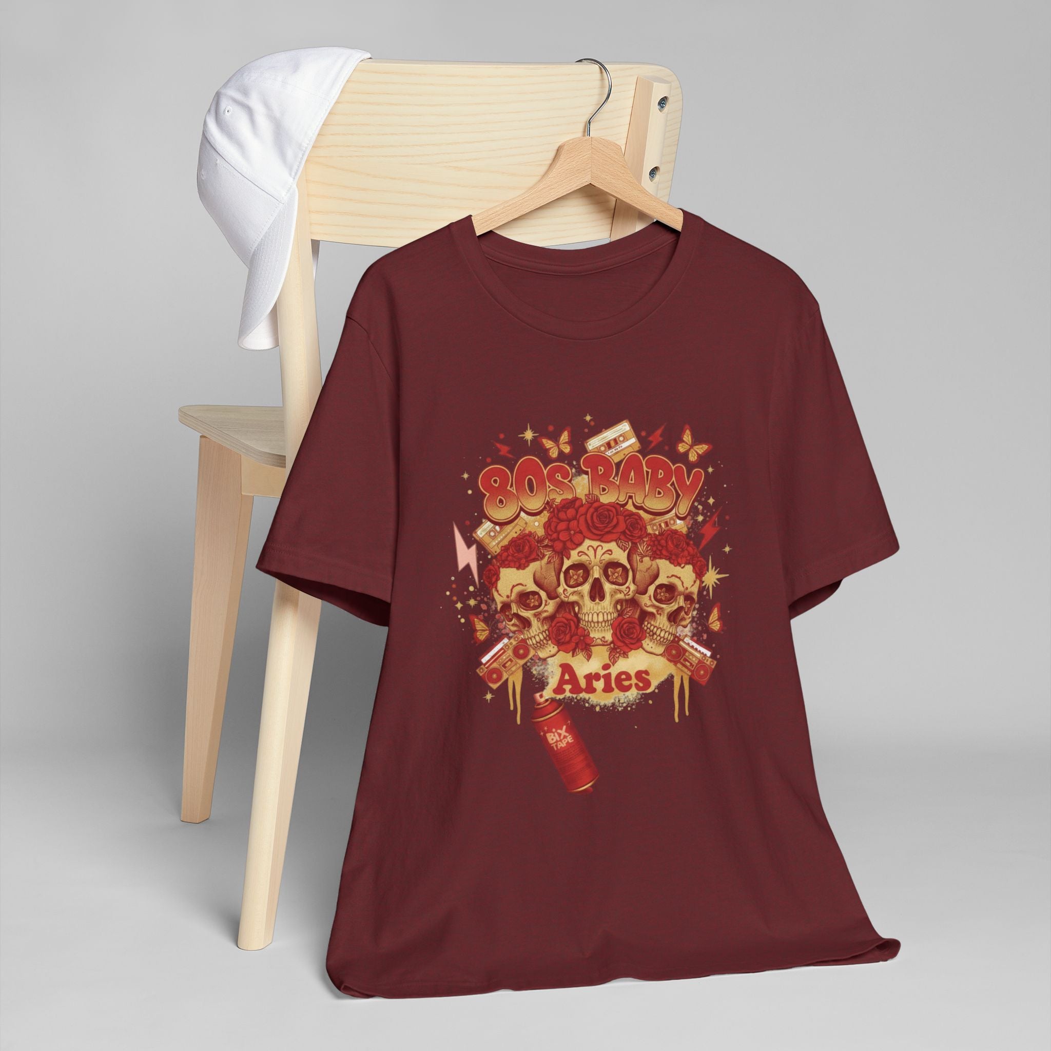 Aries Skull Zodiac T‑Shirt