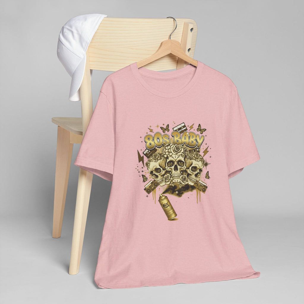 80s Baby Graphic Tee — Black & Gold