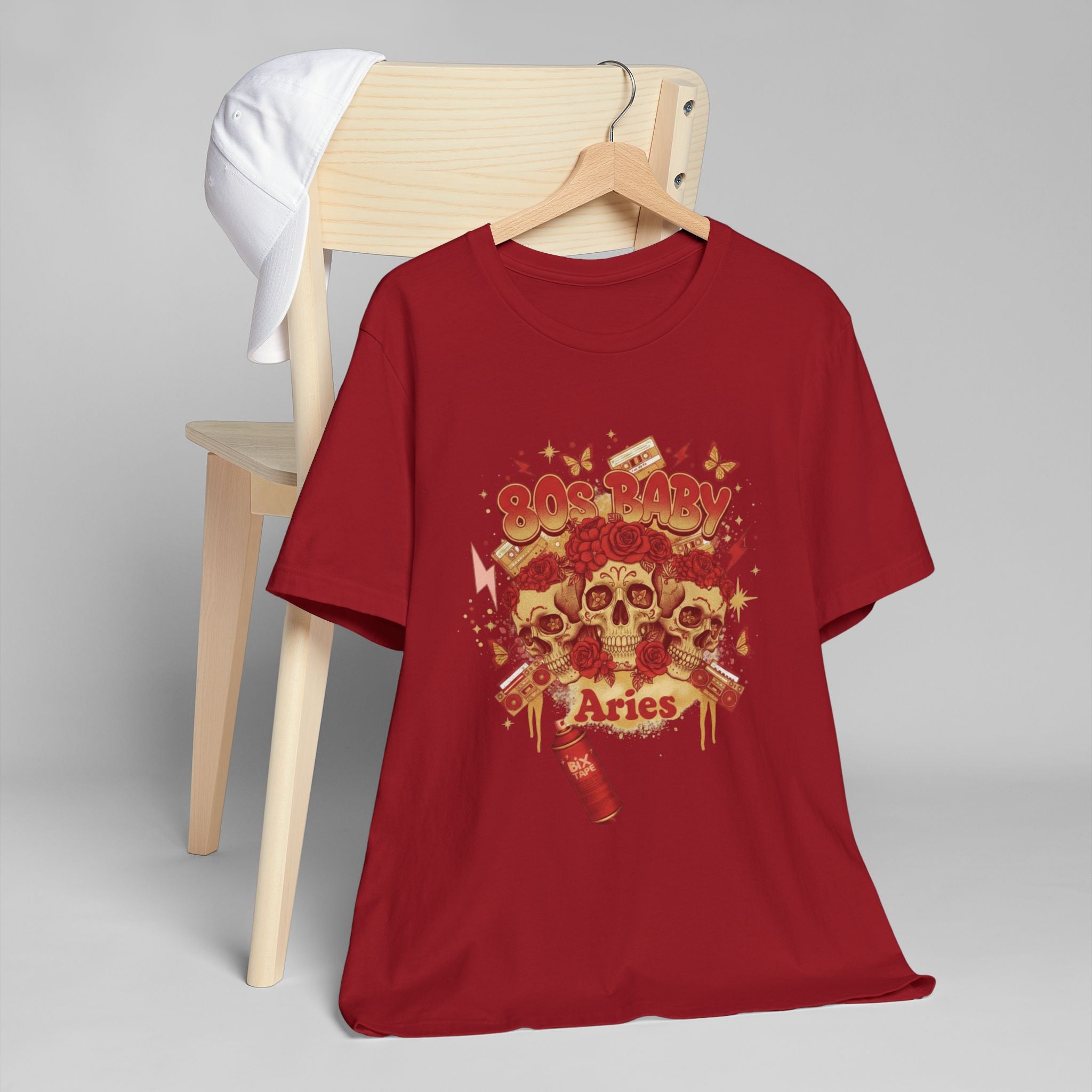 Aries Skull Zodiac T‑Shirt