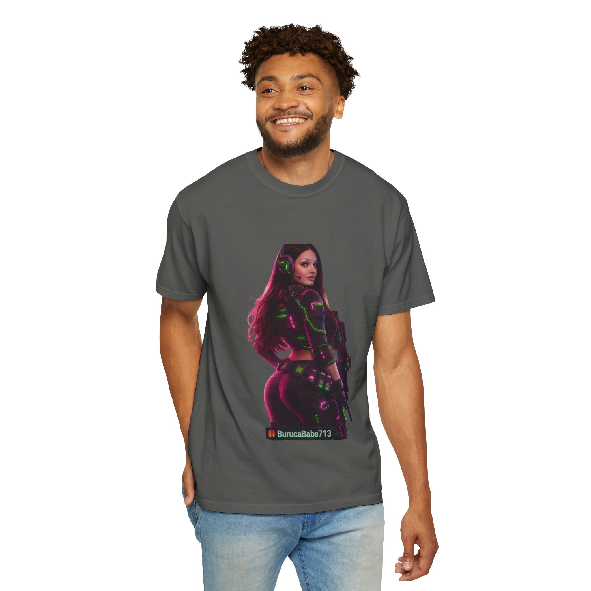 Graphic T-Shirt — Neon Gamer Girl