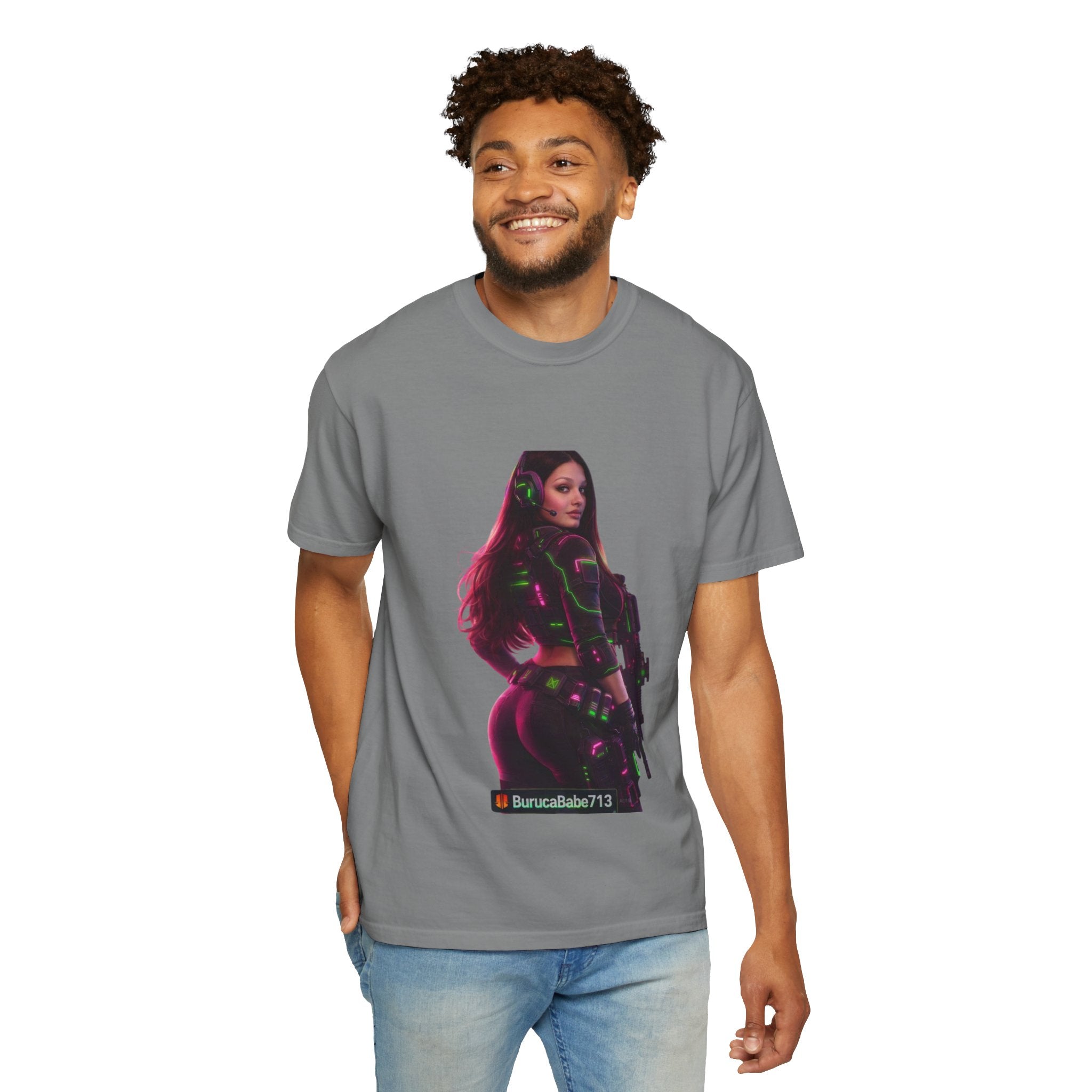 Graphic T-Shirt — Neon Gamer Girl