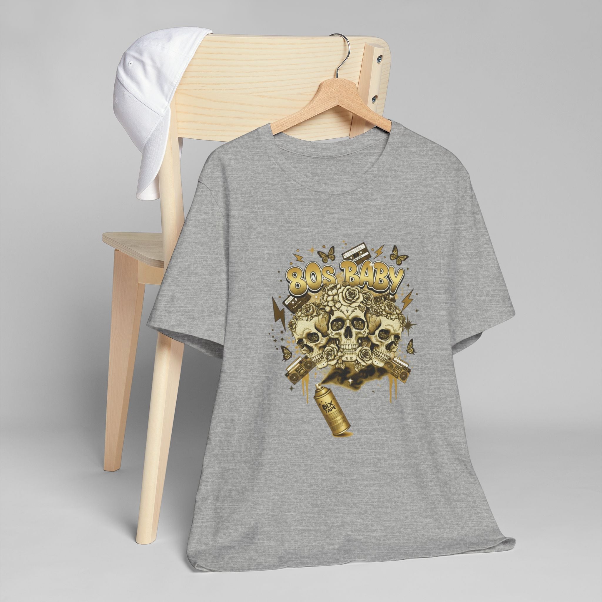 80s Baby Graphic Tee — Black & Gold