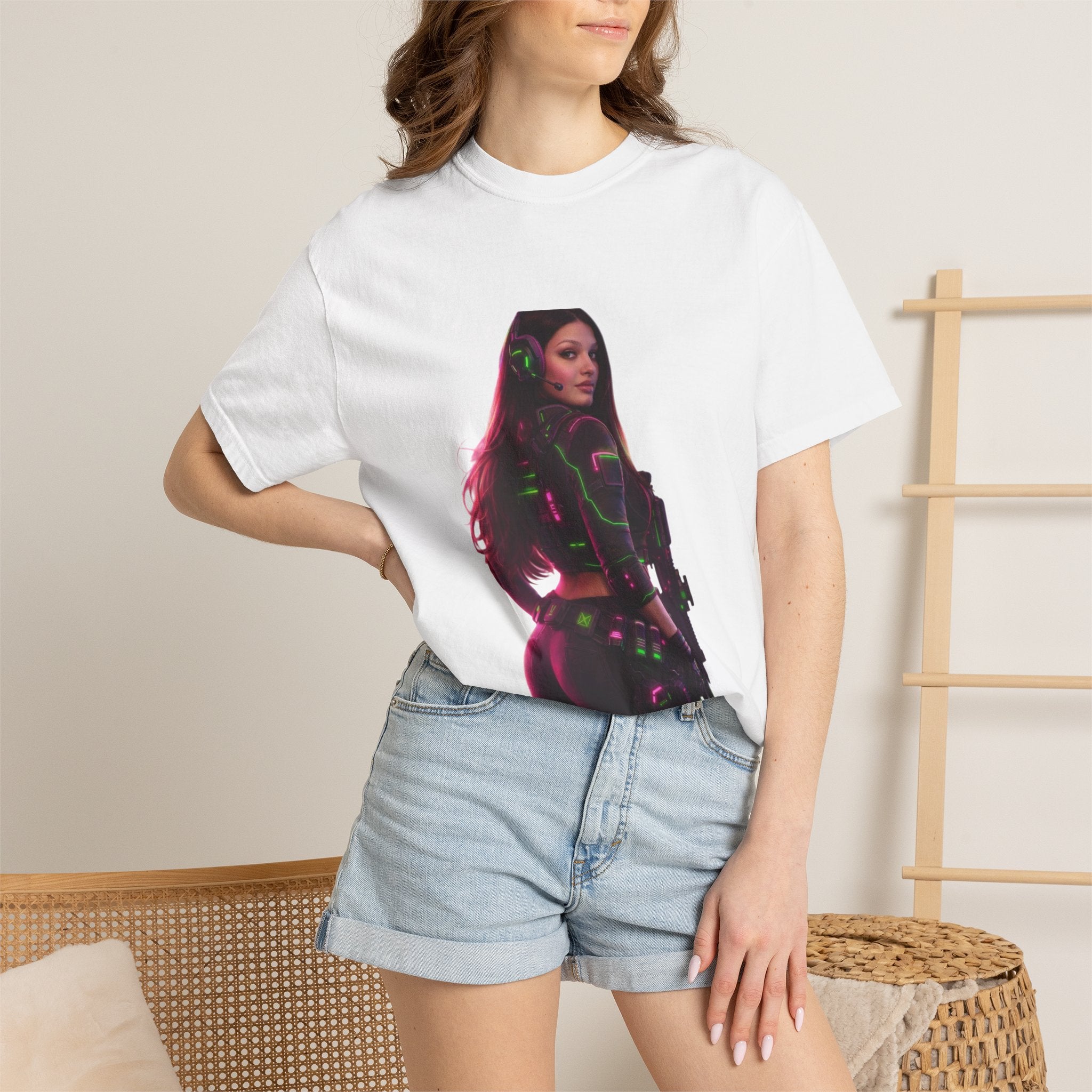 Graphic T-Shirt — Neon Gamer Girl