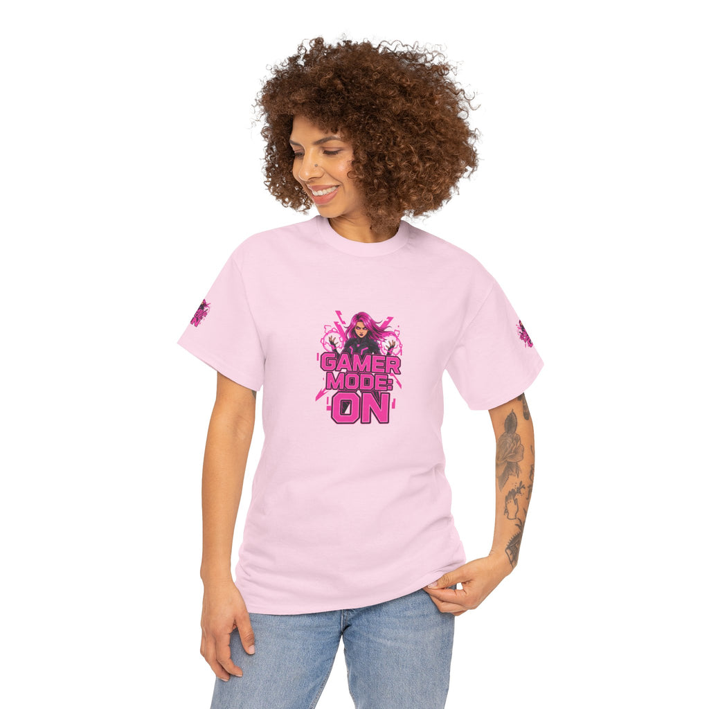 Gamer Mode: ON — Fierce Gamer Girl T-Shirt