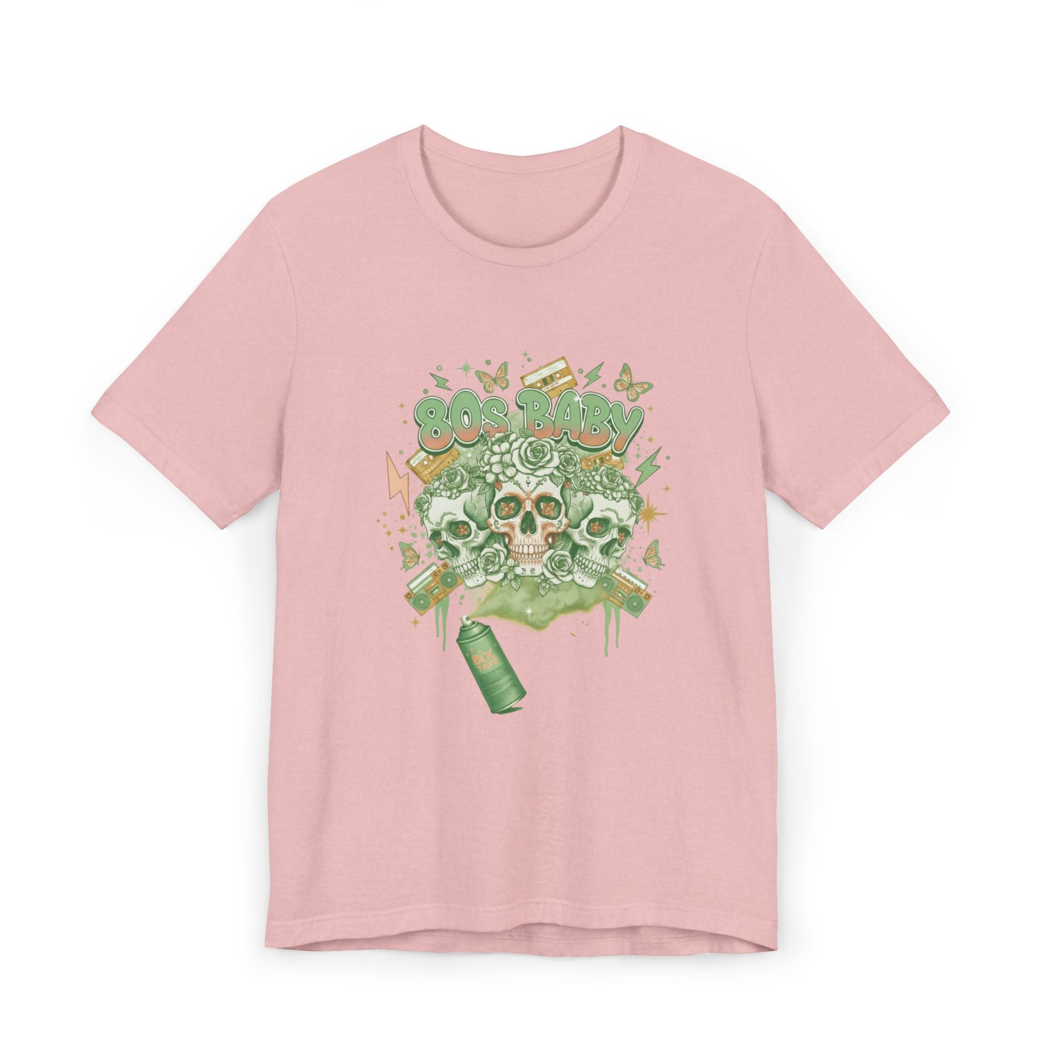 80s Baby Graphic Tee — Forest Green & Gold