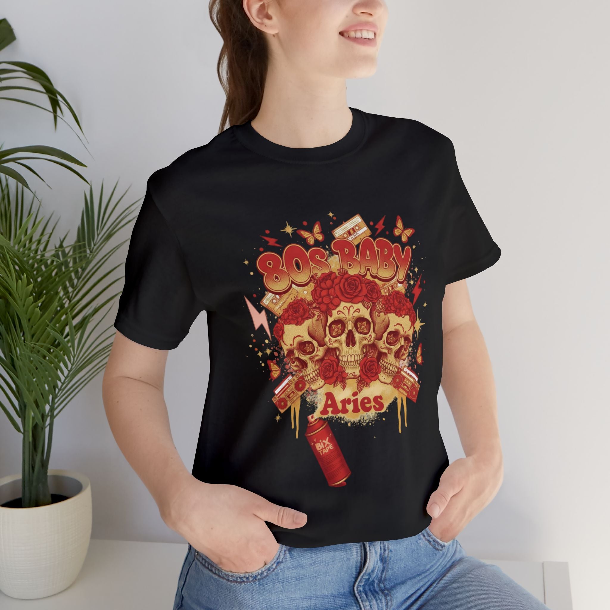Aries Skull Zodiac T‑Shirt