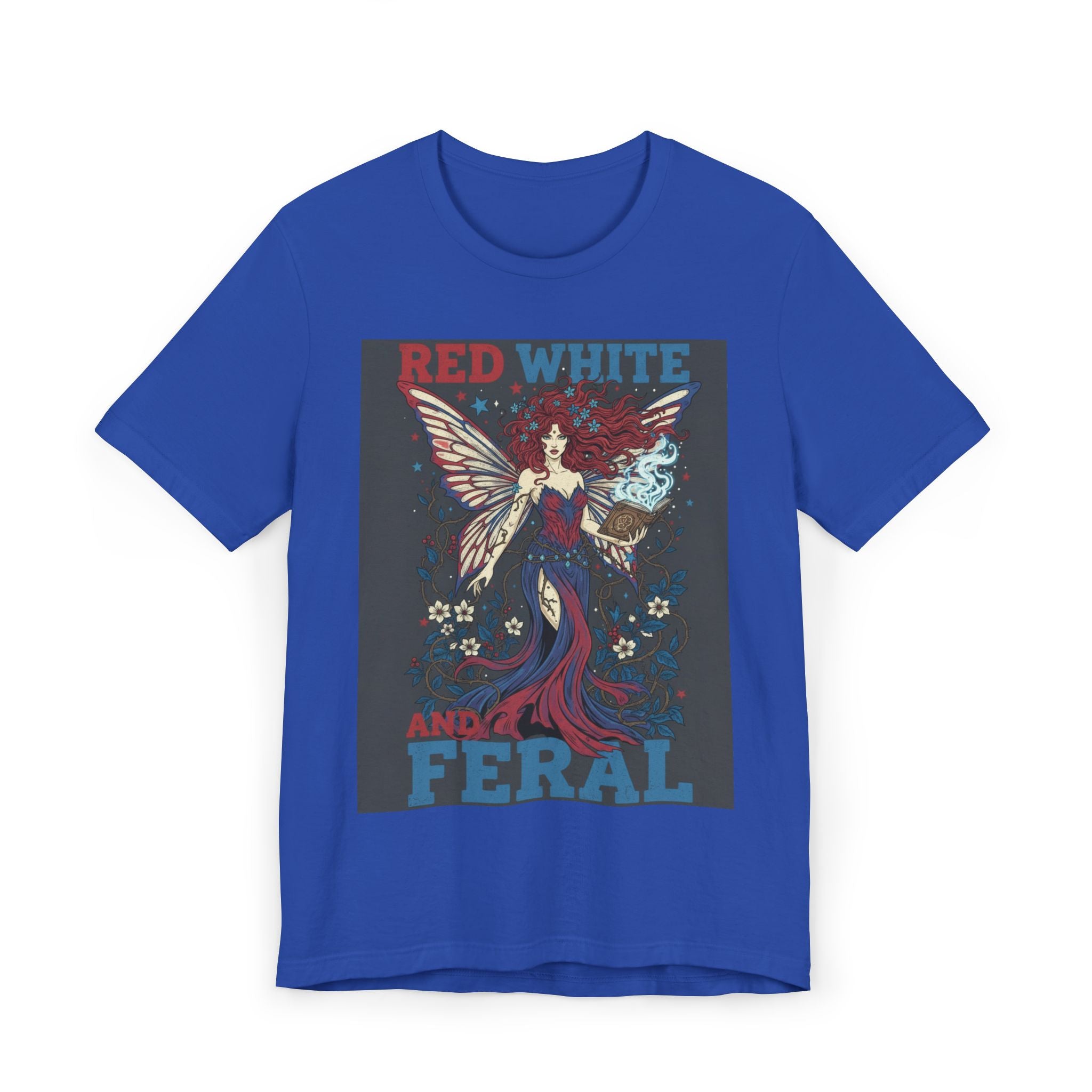 Red White and Feral Fairy Graphic Tee