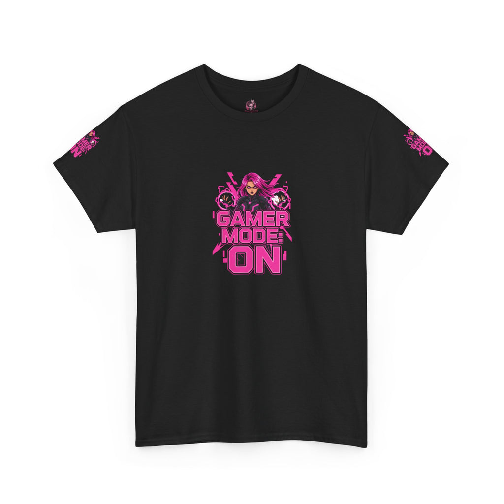 Gamer Mode: ON — Fierce Gamer Girl T-Shirt