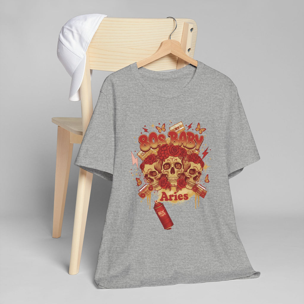 Aries Skull Zodiac T‑Shirt