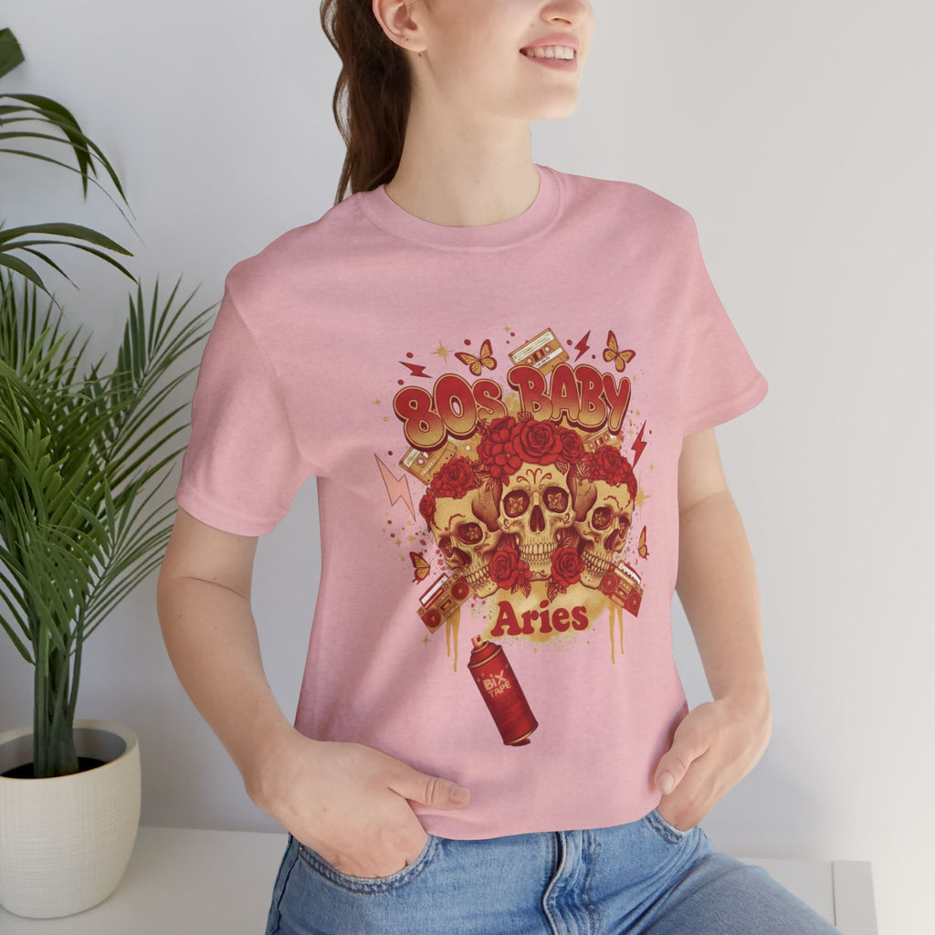 Aries Skull Zodiac T‑Shirt