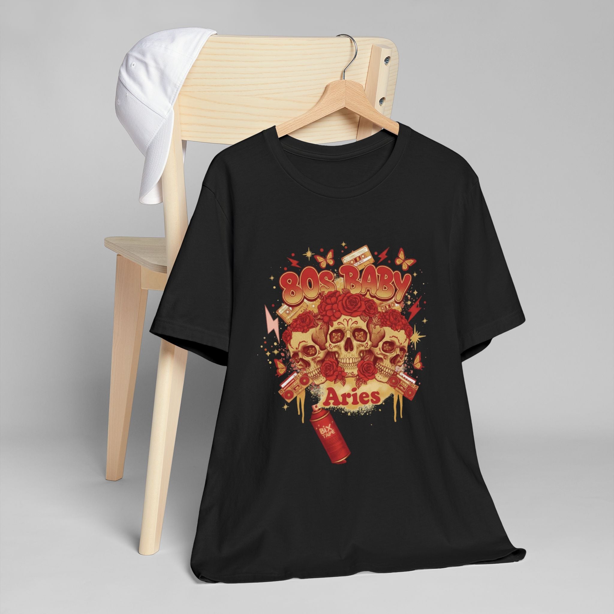 Aries Skull Zodiac T‑Shirt