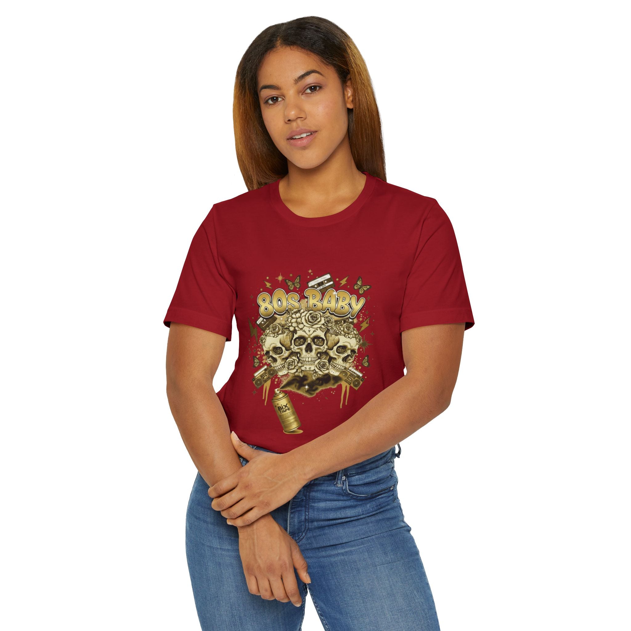 80s Baby Graphic Tee — Black & Gold